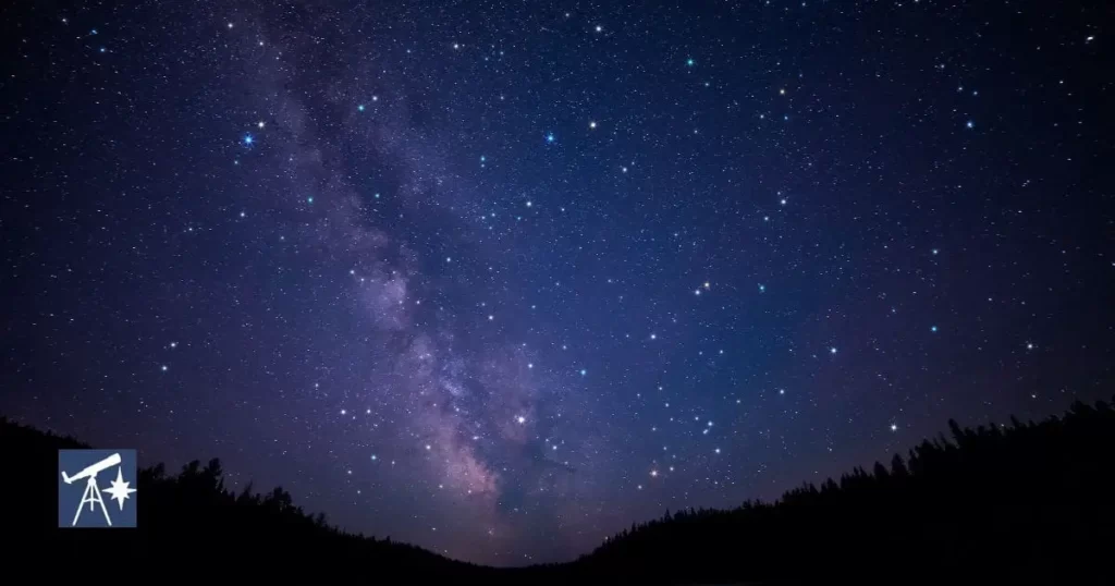 dark sky at night showing milky way 