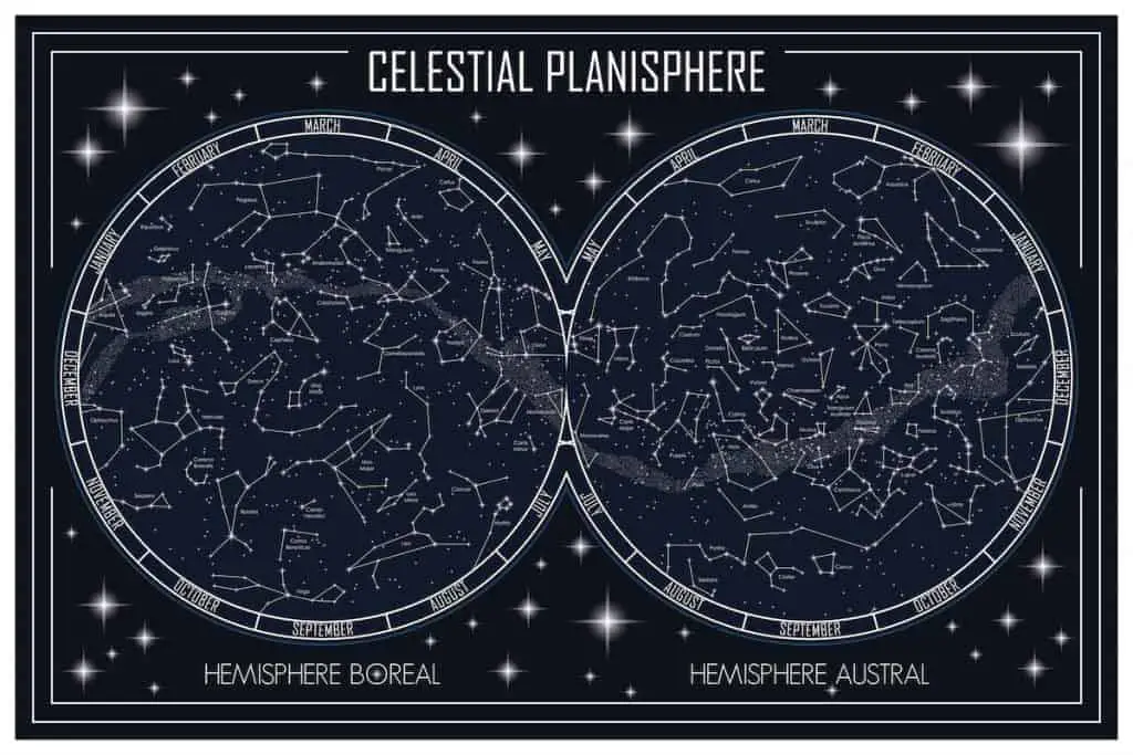 Star Charts For Beginners, Celestial Planisphere