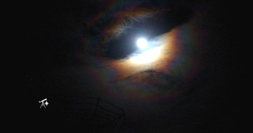 A Halo around the moon often means it will rain soon. – Mendonoma Sightings
