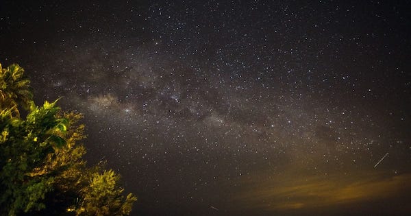 milky way section with the dark emu dark constellation